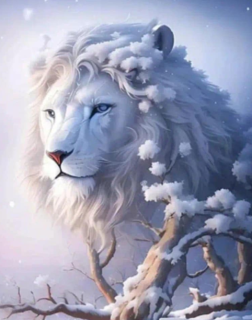 Diamond Painting Löwe